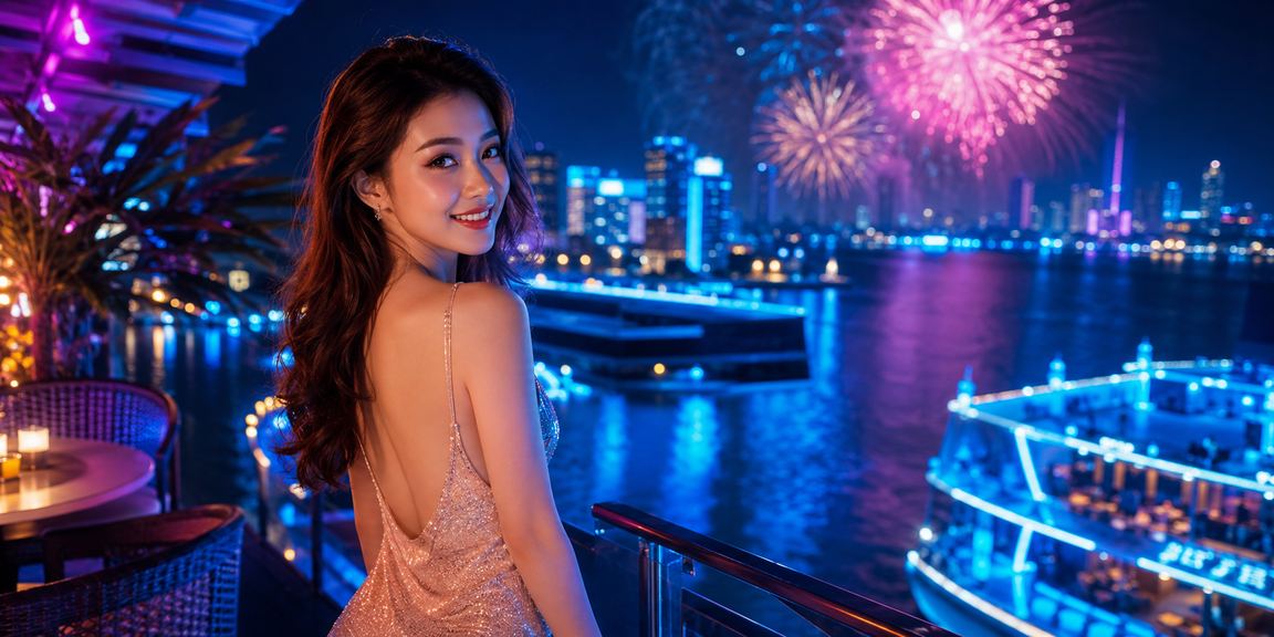 Cảnh bờ biển Hà Nội kết hợp hình ảnh người dùng xem xổ số và kiểm tra ưu đãi trực tuyến