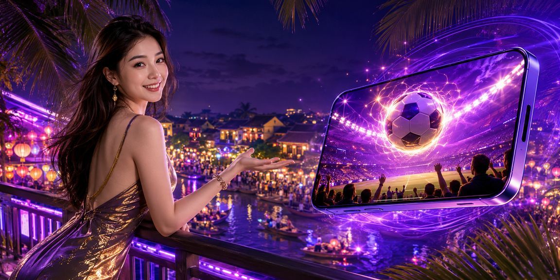 Người dùng w25 trải nghiệm casino trên điện thoại tại Hội An về đêm